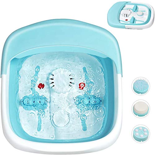 Giantex Heated Foot Spa Bath Massager Collapsible Design, 3 in 1 Footbath Tub
