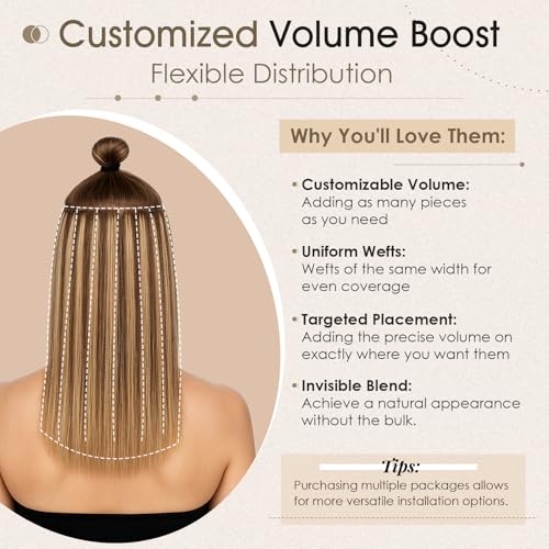 Elailite Hair Extensions Clip In Real Human Hair Remy Single Clip Brown Double Weft 6 Pcs Seamless Highlights Hairpieces Straight - #02 Dark Brown - 10 Inch 31g - Image 4