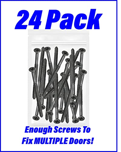 Oil Rubbed Bronze Wood Screws 9 X 3 Inch – Extra Long Door Hinge Screws - Door Security Screws - 24 Pack #TOP2
