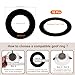 Awclub Black Goof Trim Ring for 4 Inch Recessed Cans Downlights for Ceiling Light Fixtures, 10 Pack 4.3-Inch Inner Diameter, 6.7-Inch Outer Diameter, Steel Construction