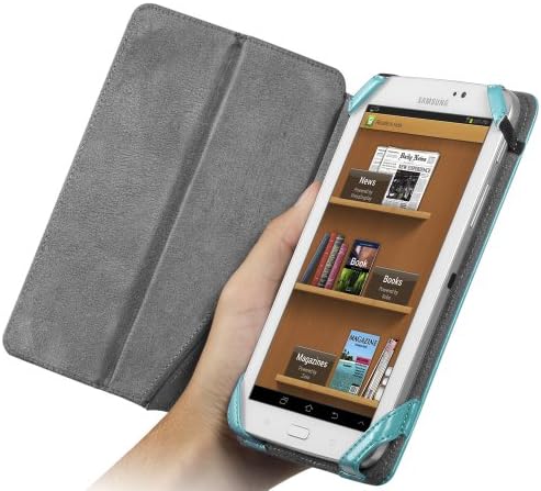 CHIL Notchbook Premium Leather Cover for Samsung Galaxy Tab 3 7.0 - Teal (0112-0107)