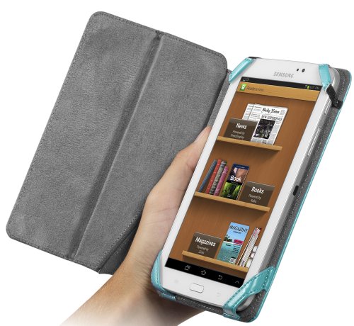 Chil Notchbook Premium Leather Cover For Samsung Galaxy Tab 3 7.0 - Teal (0112-0107) #TOP15