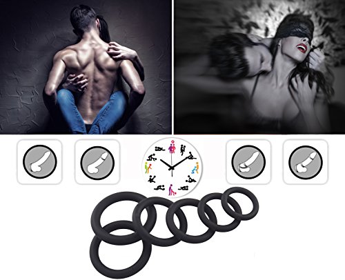 Silicone Cock Rings Cockring - 6 Different Size - Flexible - Super Soft Premium Quality Silicone #TOP1