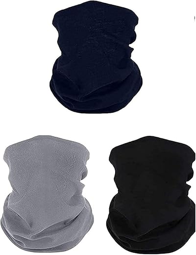 Gajraj Cotton Bandana Neck Gaiter Face Mask for Men &amp; Women (Pack of 3)