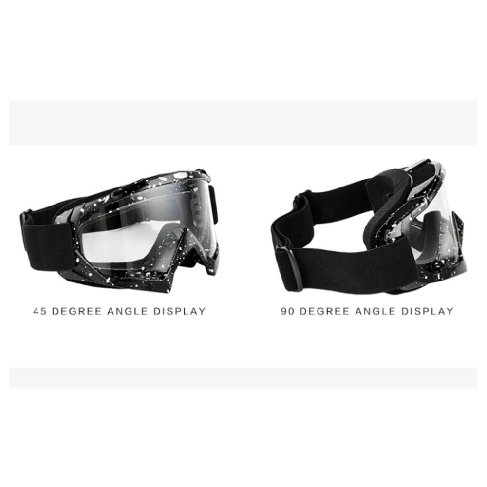 Lunettes de motocross noires - Lunettes de descente - Lunettes de descente - Lunettes de ski - Pour femme - Casque de motocross - Lunettes de ski - Lunettes de ski - Lunettes de ski - Lunettes