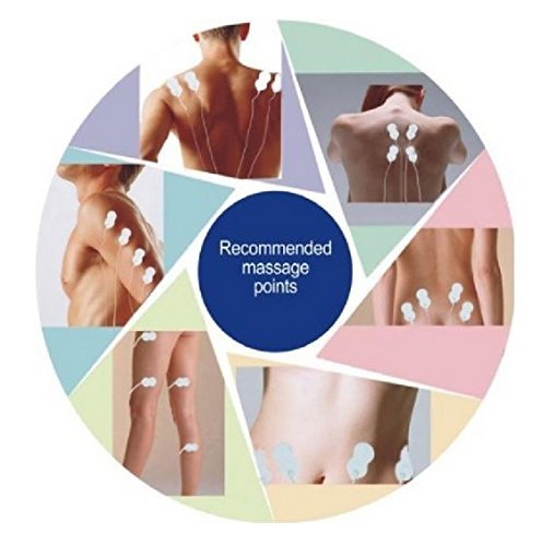 TENS Unit 8 Modes Professional Digital Palm Device Best Pain Relief Machine Devices for Lower Back Lumbar Muscle Pain. HealthmateForever HM8GL-Blue - Thumbnail 2