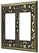 Filigree Double-GFI Switch Plate in Antique Brass