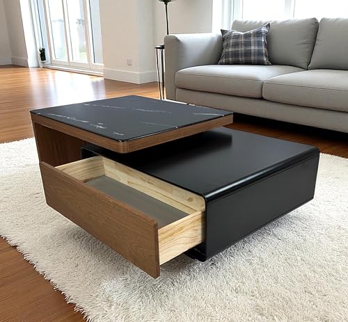 Image of The Attic Paradise Coffee Table, extendable,Solid Wood & Modern Coffee Table for Living Room
