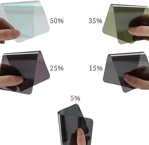 Miniatura 4 de 15% 20 pulgadas x 10 pies DIY película adhesiva profesional para ventana de tinte sin cortar rollo de película de envoltura automotriz calcomanías