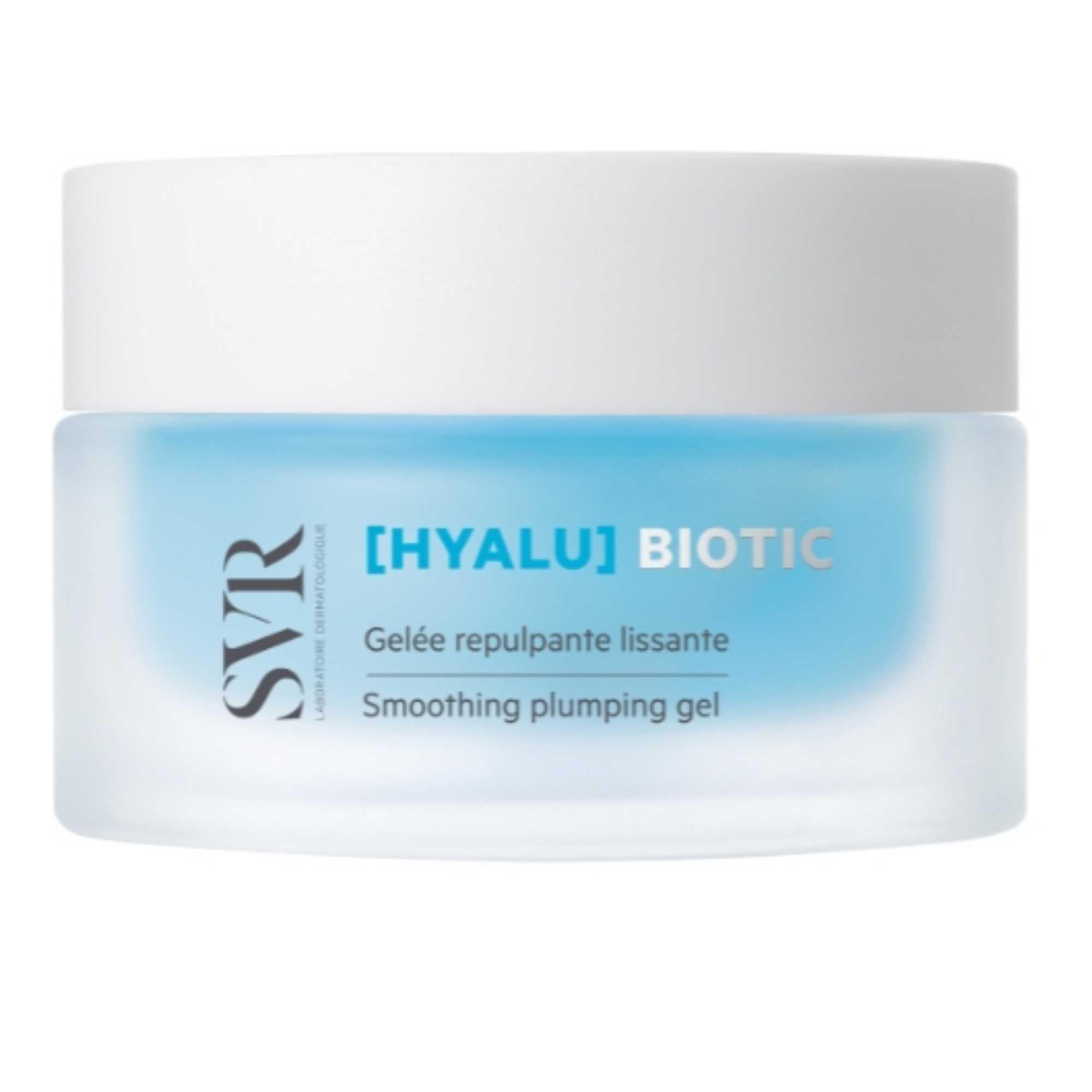 SVR - [HYALU] Biótico - Gel rellenador de volumen – 48h Hidratación y Radiancia – Piel deshidratada, sensible, arrugada – Probióticos, ácido hialurónico, vitamina C – 50 ml
