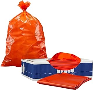 Plasticplace 55-60 gallon Trash Bags â”‚ 1.2 Mil â”‚ Orange Heavy Duty Garbage Can Liners â”‚ 38â€ x 58â€ (50 Count)
