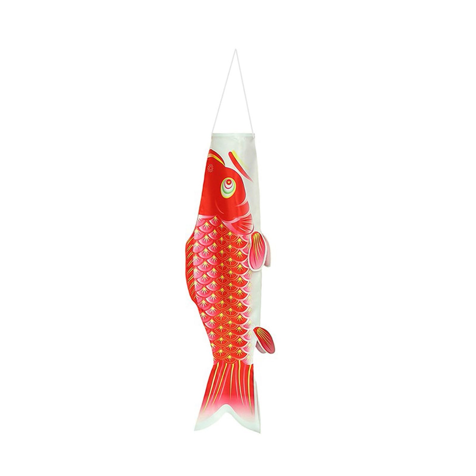 Giapponese Carpa Windsock Manica a Vento Stile Giapponese Carpa Vento Appeso Aquiloni Bandiere di Pesce Streamer Pesce Bandiera Kite Koinobori Decorazione Streamer Bandiera Appesa Fish 40cm 2 Pezzi