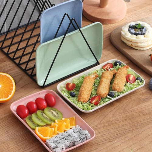 Set 4 Platos Rectangulares Para Sushi Multicolor miniatura 6