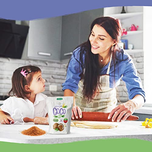 Bio-Kokosblütenzucker | Bio-Zucker, Glutenfrei. 100% Natürlich Und Mit Einem Niedrigen Glykämischen Index. Ohne Gluten. Bio-Zucker, Veganfreundlich. 950Gr