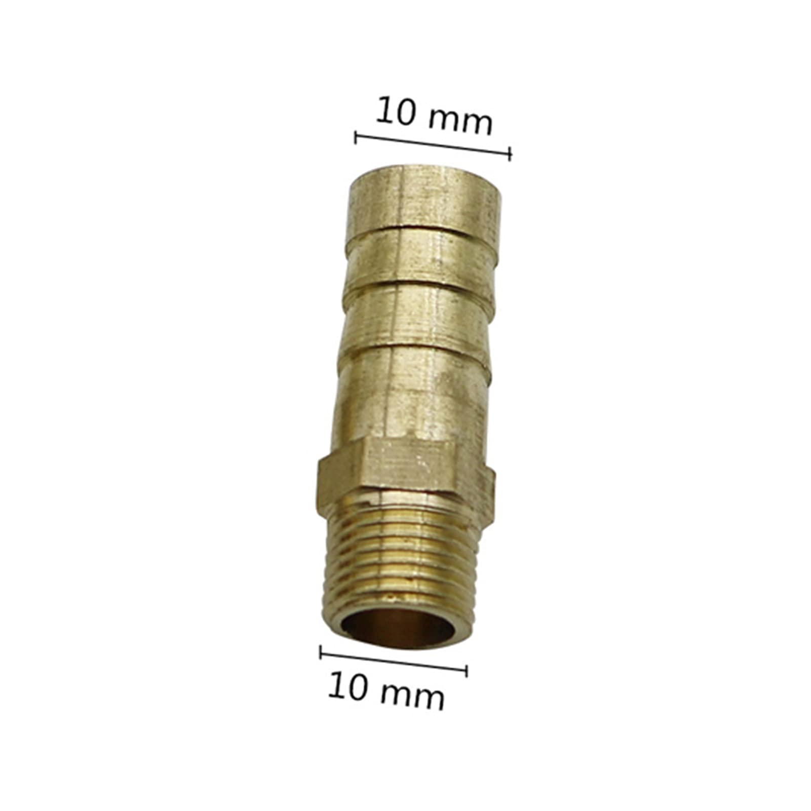 Armaturen für Bewässerungsrohre Schlauchverbinder, Messing gerade Verbindungen 1/8-Gewinde 6–10 mm 30 Stück Gartenschlauch Sanitär Aquarium Abfluss Bewässerung