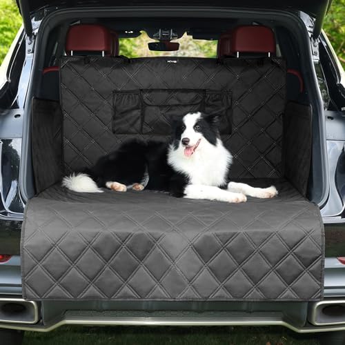 KYG Coffre Protection Voiture Housse de Coffre pour Universelle Voitures et SUV Tapis de Coffre pour Chien Couverture de Voiture Imperméable et Antidérapant...