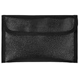 Feuerfeste Dokumententasche Kleine Bargeldbeutel mit Reißverschluss Wasserdichte Feuerfeste Geldtasche Hülle Beutel Behälter Tasche Wasserdichte Aufbewahrungstasche für Geld Reisepass Bankkarten