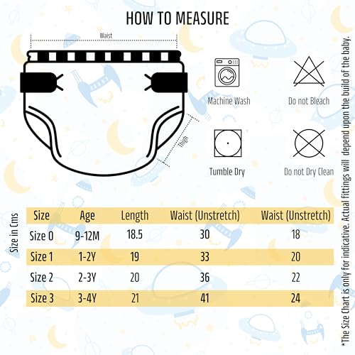 Image of Baby Padded Underwear - Soft Cotton Potty Training Pants for Toddlers, Washable & Reusable, Leak-Proof Training Underwear for Boys & Girls