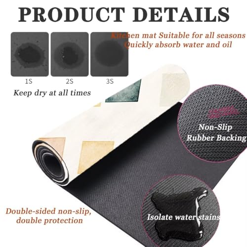 Alfombras de cocina superabsorbentes y lavables en un pack de dos piezas 4