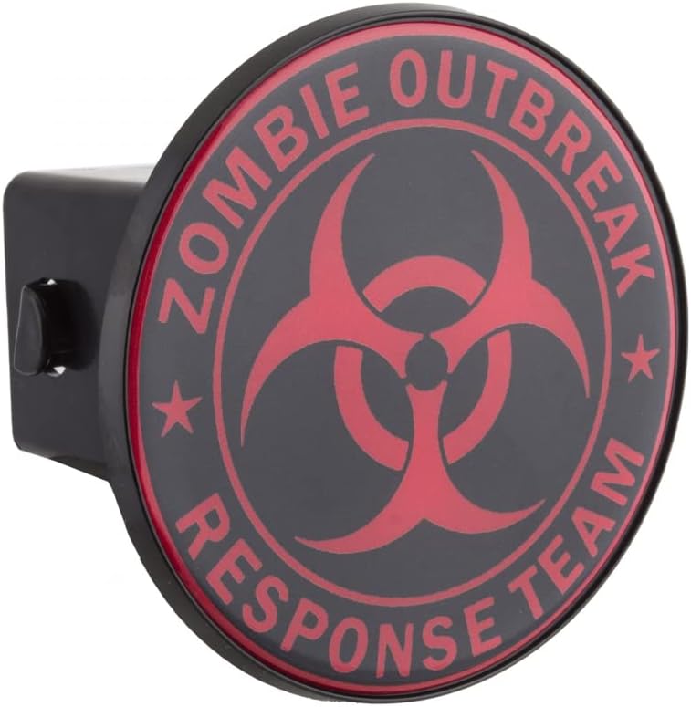 Zombie Outbreak 3D Polyurethane Domed Plastic Trailer Hitch Cover Car-Truck-SUV 2" Receiver 3918