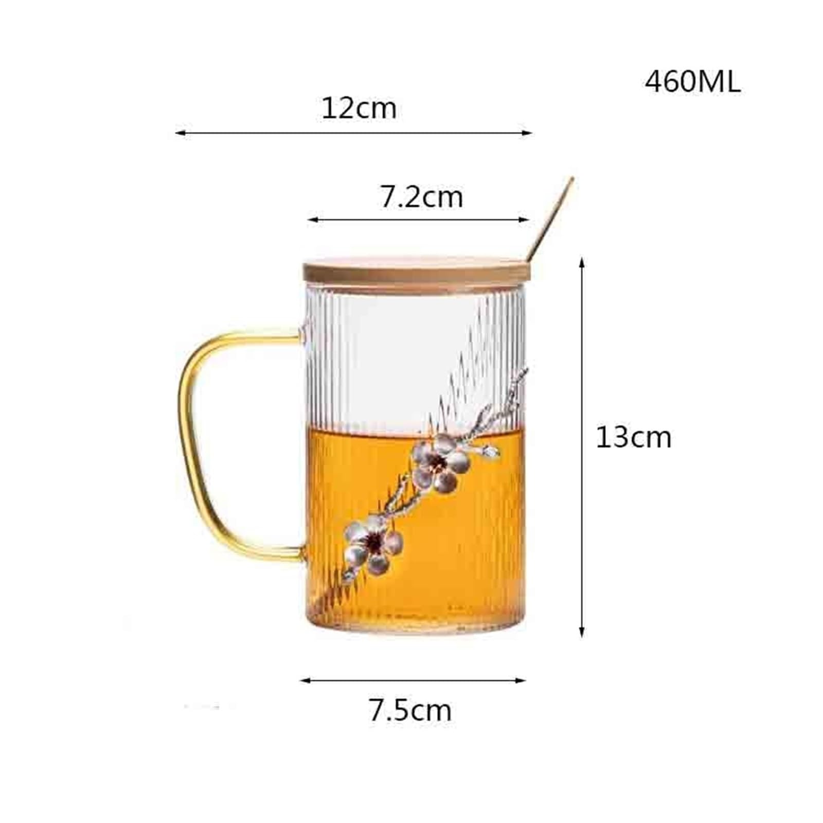 Verre Gobelets en verre borosilicate de 15,6 oz avec poignée Restaurant