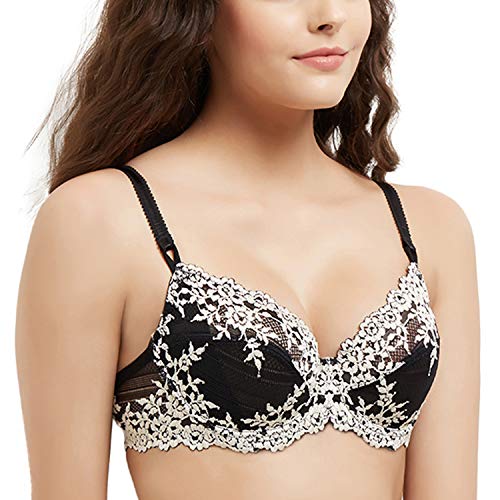 Wacoal womens Embrace Lace Underwire Full Coverage Bra, Black, 36DD US - Image 4