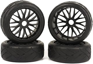 Integy RC Model C30742 Tires, Wheels & Inserts TK05 Style w/ 17mm Hex for 1/8 Buggy Size 4pcs