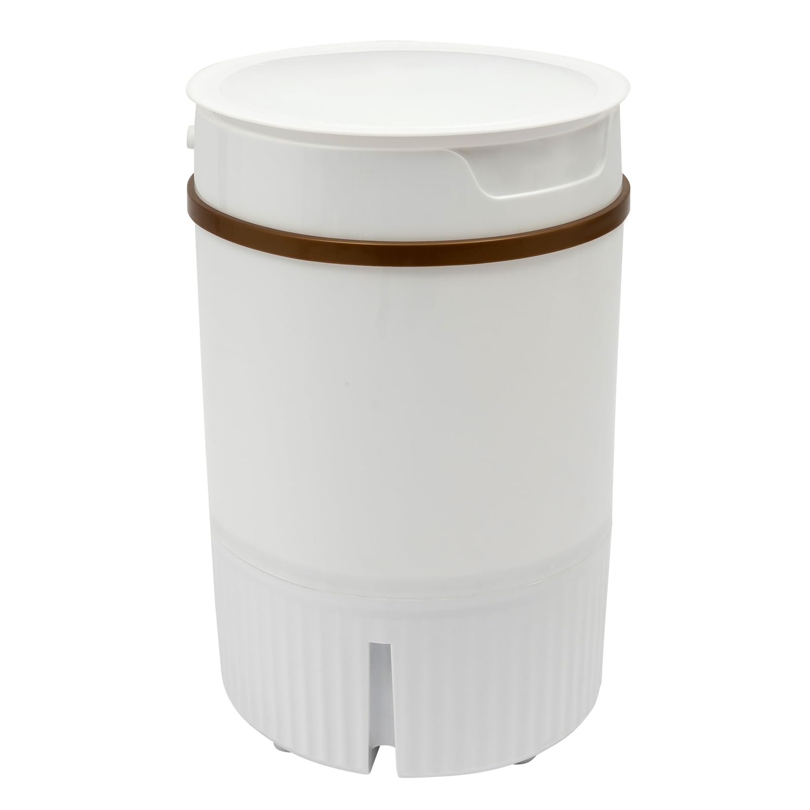 Lavadora portátil de 4,5 litros con cesta de deshidratación para apartamentos, viajes, camping, hogar, dormitorio, calcetines, ropa interior (blanco)