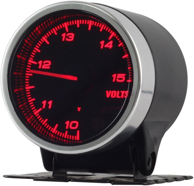 2-inch Multicolor Automotive Aftermarket Gauge Voltmeter Electronic Voltage Gauge