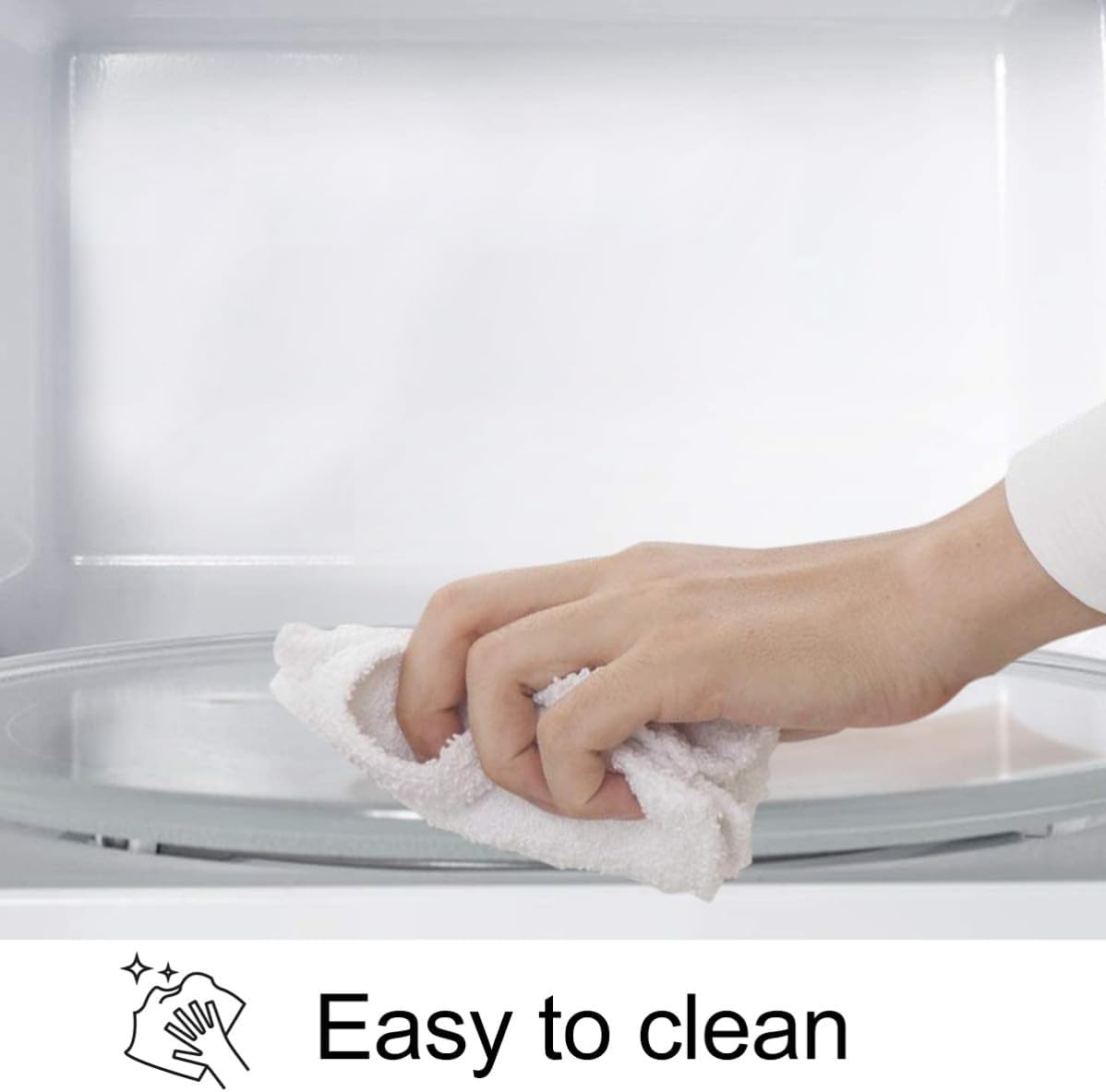 WOONEKY Plate Clean Glass Microwave Turntable Y-type Replacement 27cm round Glass Tray Easy to Install for Microwave Oven for Home
