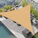 HENG FENG Tenda a Vela Impermeabile Triangolare 3x3x3m Vela Ombreggiante Parasole Protezione Raggi UV per Esterno Giardino terrazza Colore Sabbia immagine