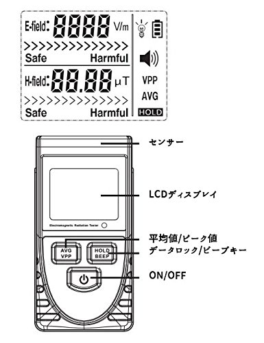 電磁波測定器 デジタル ガウス メーター 実験 測定 GM3120 電磁波測定器 デジタル ガウス メーター 実験 測定 GM3120
