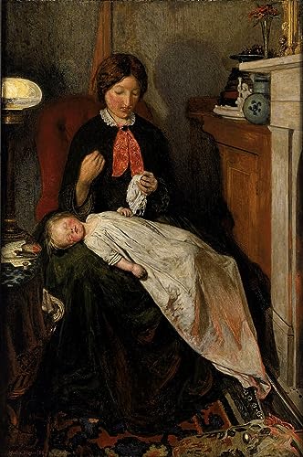 Tableau impression d'art mural anglais par Madox Brown 60x90cm