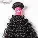 Dinoce Compatible with Longqi Hair Brazilian Curly Virgin Human Hair, 100% Unprocessed Remy Jerry Curl Hair Bundle 100g Natural Color 18 Inch