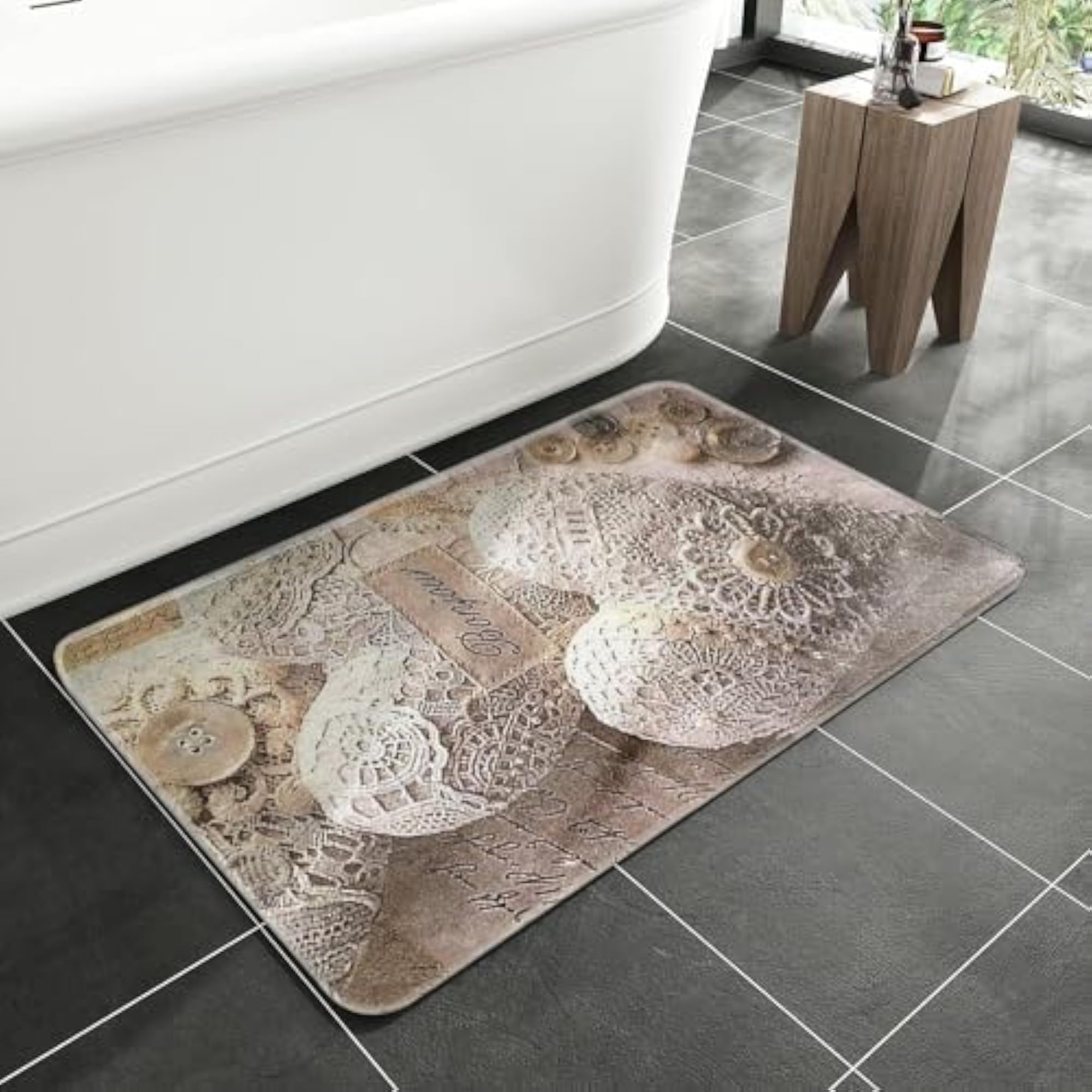 Soft Anti Slip Bath Mat Super Absorbent Unique Design