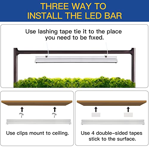 Gytf T5 Led Grow Lights, 204Pcs Bulb 5000K White Full Spectrum Plant Light Strips For Indoor Plants, Shelves Greenhouse Seedling thumb #3