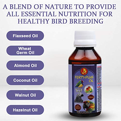 Image of Pet Care International (PCI) Bird Supplement Ferti Plus, A Blend of Nature to Provide All Essential & Vital Nutrition for Healthy Bird Breeding Healthcare (100ML, Ferti Plus)
