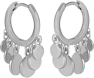 GIVA 925 Silver Jingle Hoop Earrings | Hoops For Women & Girls | With Certificate of Authenticity and 925 Stamp | 6 Month ... Price In India