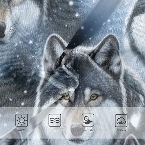 Toddlers Underwear Floral 2t Cotton Little Girl Panties Animal Underpants Briefs Cool Gray Wolves3