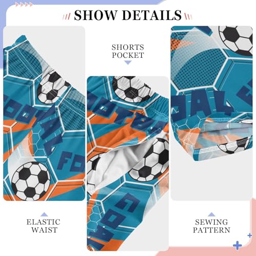 Football Soccer Ball Sports Grunge Boys Pants for Kids Jogger Pants with Pockets S-XL4