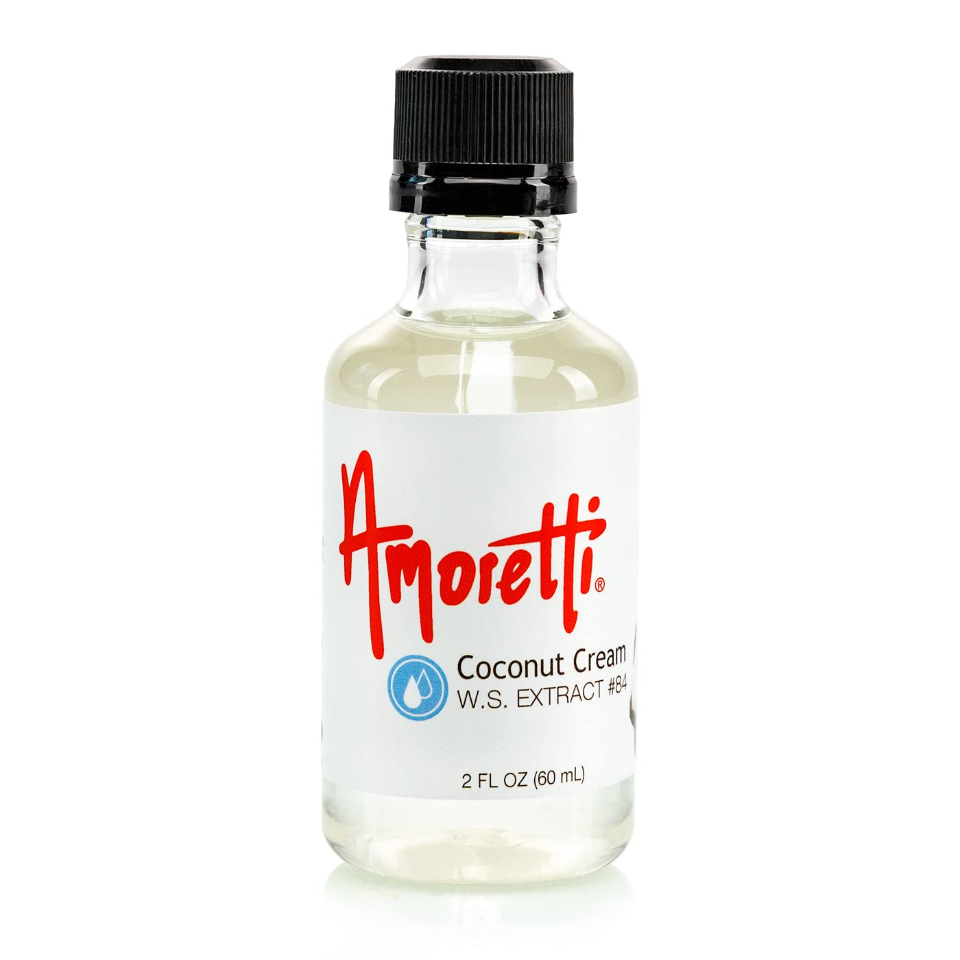 Amoretti - Coconut Cream Extract Water Soluble 2 oz - Highly Concentrated & Perfect For Pastry, Savory, Brewing, and more, Preservative Free, Vegan, Kosher Pareve, Keto Friendly