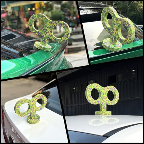 Image of 3D Wind-Up Car Key, Retro Clockwork Decoration for Car Roof, Top, Trunk Lid, Funny EVA Exterior Sticker, DIY Personalized Decoration for SUV, and Truck Models (Camouflage)