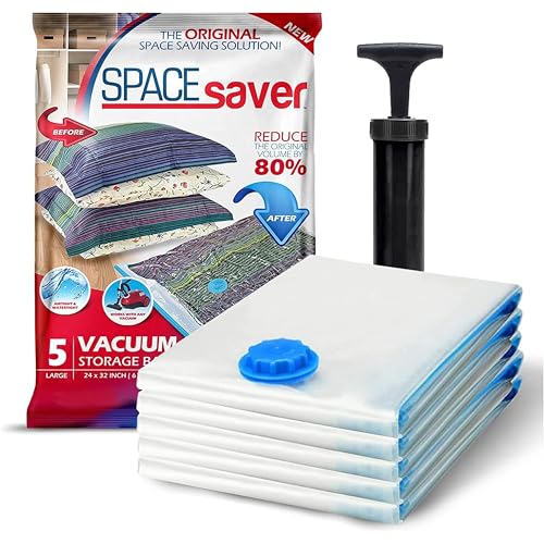 SpaceSaver Vacuum Storage Bags - Clothes Storage Bag Vacuum Pack...