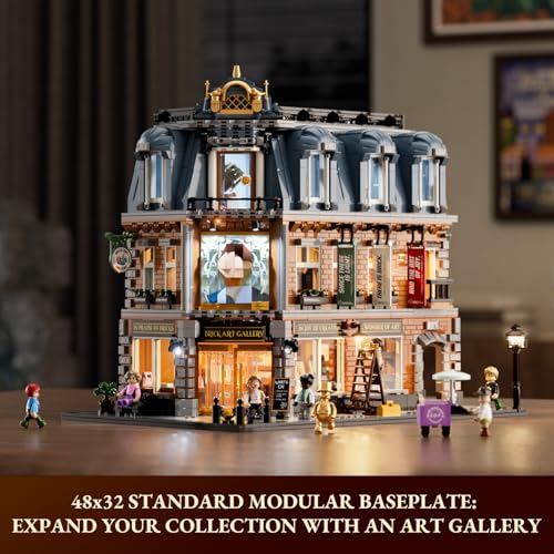 Image of Lumibricks Art Gallery Lighting Building Set, 3400 Pcs Modular Building