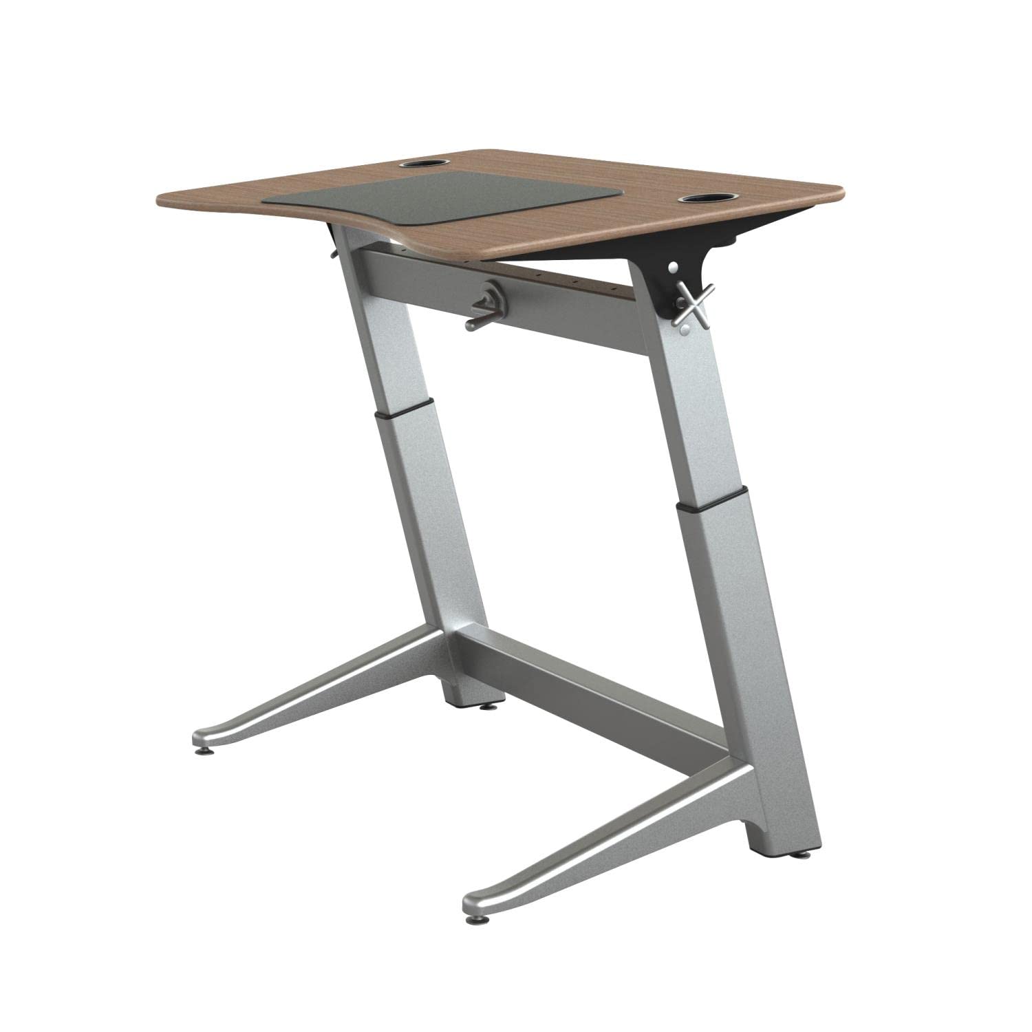 Active Collection Locus 4 Adjustable Standing Desk, Veneer Top, Black Walnut