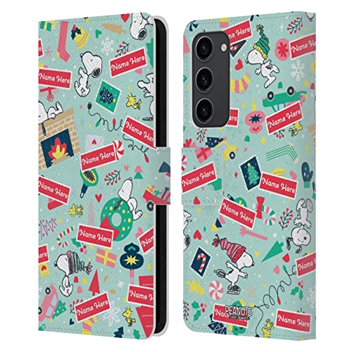 Housse Peanuts Samsung S23+ coque portefeuille personnalisée esprit de Noël
