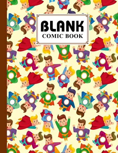 Blank Comic Book: Premium Superman Cover Blank Comic Book, Create Your Own Story, Journal, Notebook,...