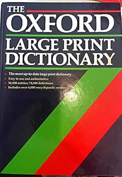 Hardcover The Oxford Large Print Dictionary [Large Print] Book
