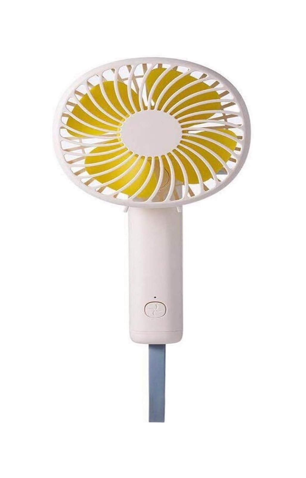 Mini ventilador de mano portátil blanco de 9,5x18cm ventilador de bolsillo para verano