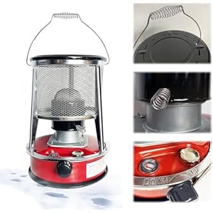 Verwarming Draagbare Kerosine Kachel Grote Campingbrander Stille Ruimteverwarmer for Indoor Camping Oliekachels 4.6L Rood